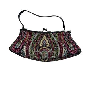Talbots Paisley‎ Kiss Lock Mini Bag